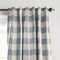 Threadmade Home Grainger Buffalo Check Blackout Window Curtain, Chambray - 52"W x 108"L
